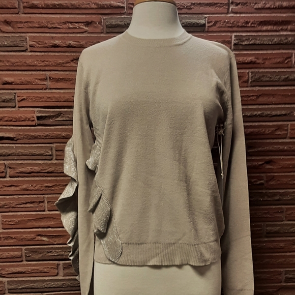 LUMIERE Sweater with ruffle size S - Picture 1 of 10